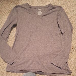 Danskin Gray Long Sleeve Tee